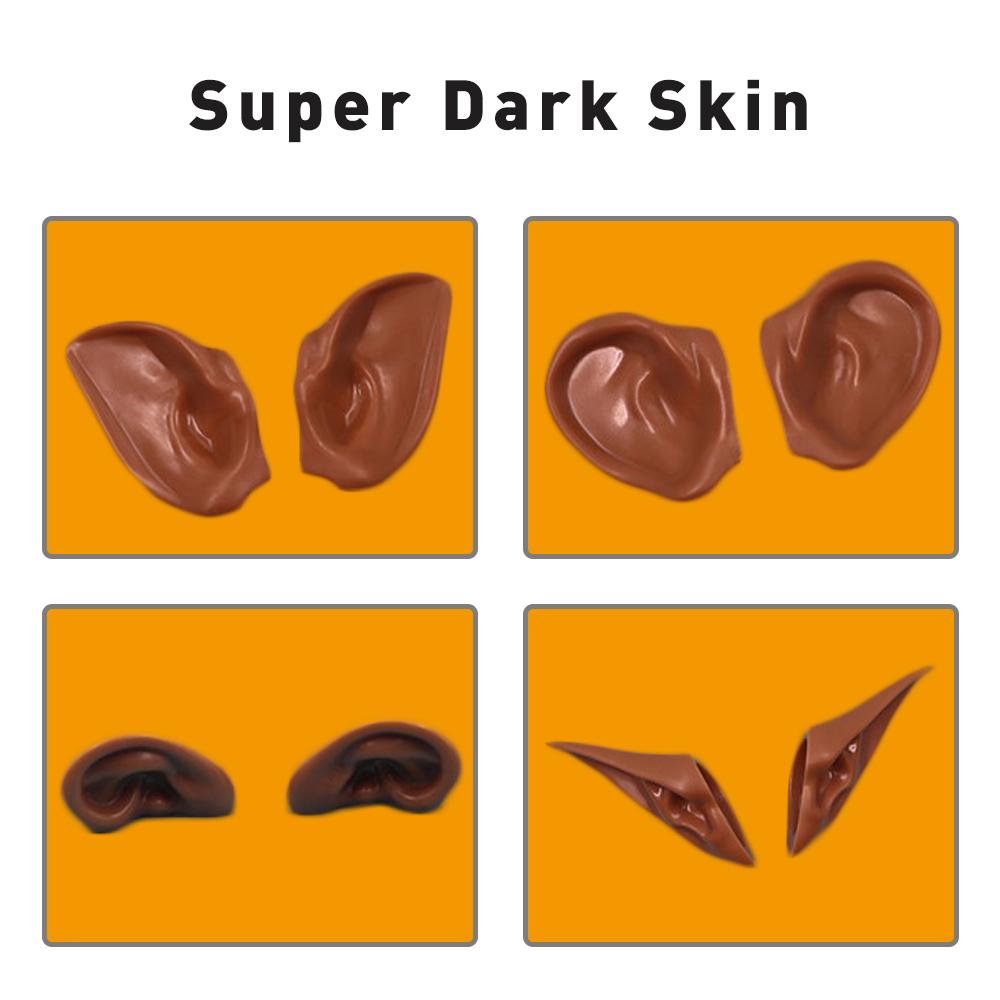 DBS Blyth Puppe Ohr Menschliche Ohren, Elfenohren Mit Ton befestigt, kein Schneiden erforderlich Weiße Haut, Bräunliche Haut, Dunkle Haut, Natürliche Haut