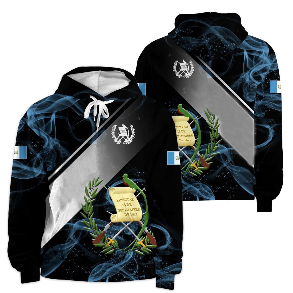 Mikiny s národní vlajkou Guatemaly 3D potisk Pánské Dámské Módní Streetwear Y2k Mikina Oversized Pulovry Mikiny Dětské Oblečení