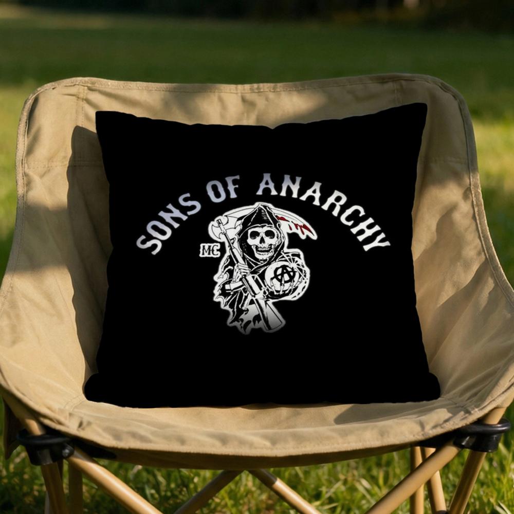 

SSons of AAnarchy Cushion Cover Soft Reversible Durable Pillow Cover MultiScene Use for Home Car Daily Comfort 30x30cm