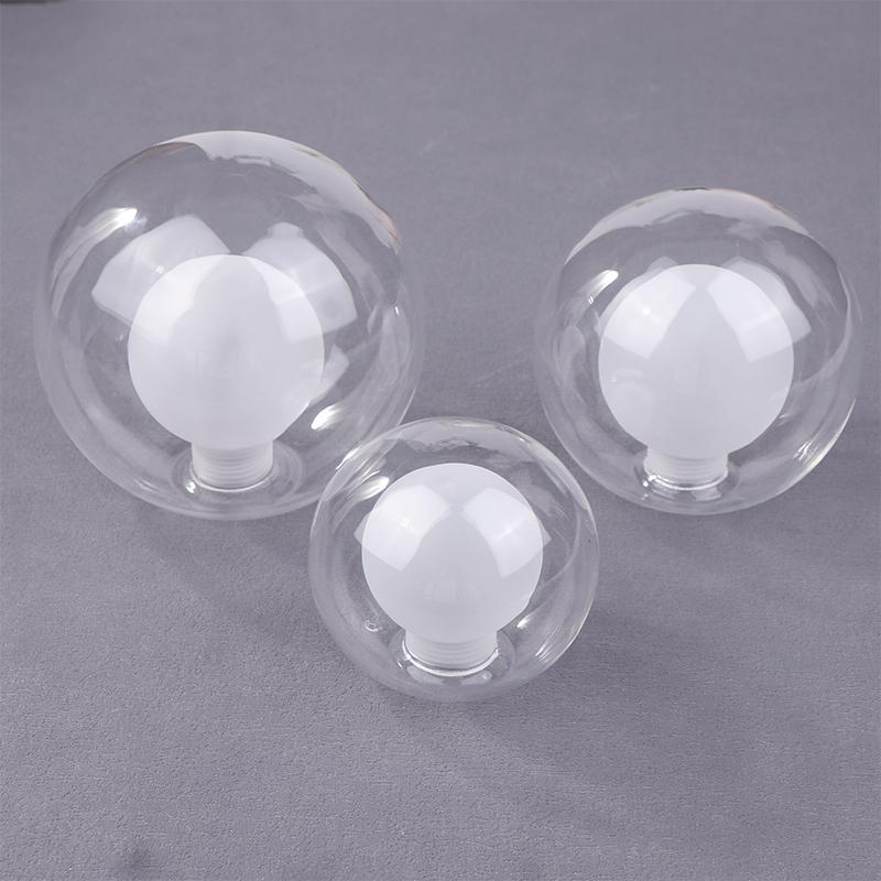 Kugel in Kugel G9 Globus Glasschirm Ersatz Klar Weiß D80Mm D100Mm D120Mm Fassungsöffnung Lampenschirm G9 Abdeckung
