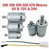 1 cm Motor elektrického auta 10 zubů 6V /12V 24V RS550 RS390 RS380