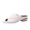 Damen Sommer Weiches Leder Dicke Absätze Sandalen: Zehensandalen für draußen