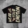 Chic American Anime Cartoon Street Hiphop Cotton Mens Fashion Loose Tshirt Graphic T Shirts Streetwear Harajuku Unisex Tees