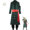 Halloween Cosplay Costume Zoro Deep Green Version C Costume Wano Country Zoro Two Years Later Zoro Cosplay Performance Costume