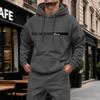 Men's Casual Hoodie with Large Pockets, Color Long Sleeve Sweatshirt