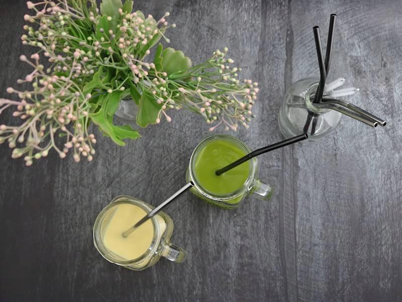 REUSABLE METAL STRAWS ECO TUBES + CLEANER
