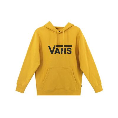 Vans Contrast Letter Logo Fleece-Lined Hoodie Unisex Hoodie Yellow VN0A5H87YWM