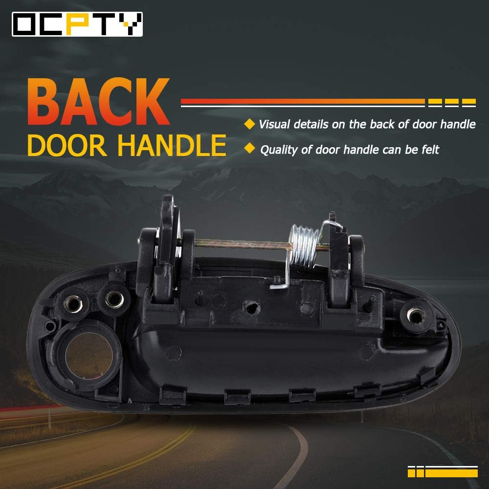 OCPTY Door Handle Exterior Front Driver Left Side Replacement fit 1993-1997 for Geo Prizm for Corolla Outside Door Handle Black