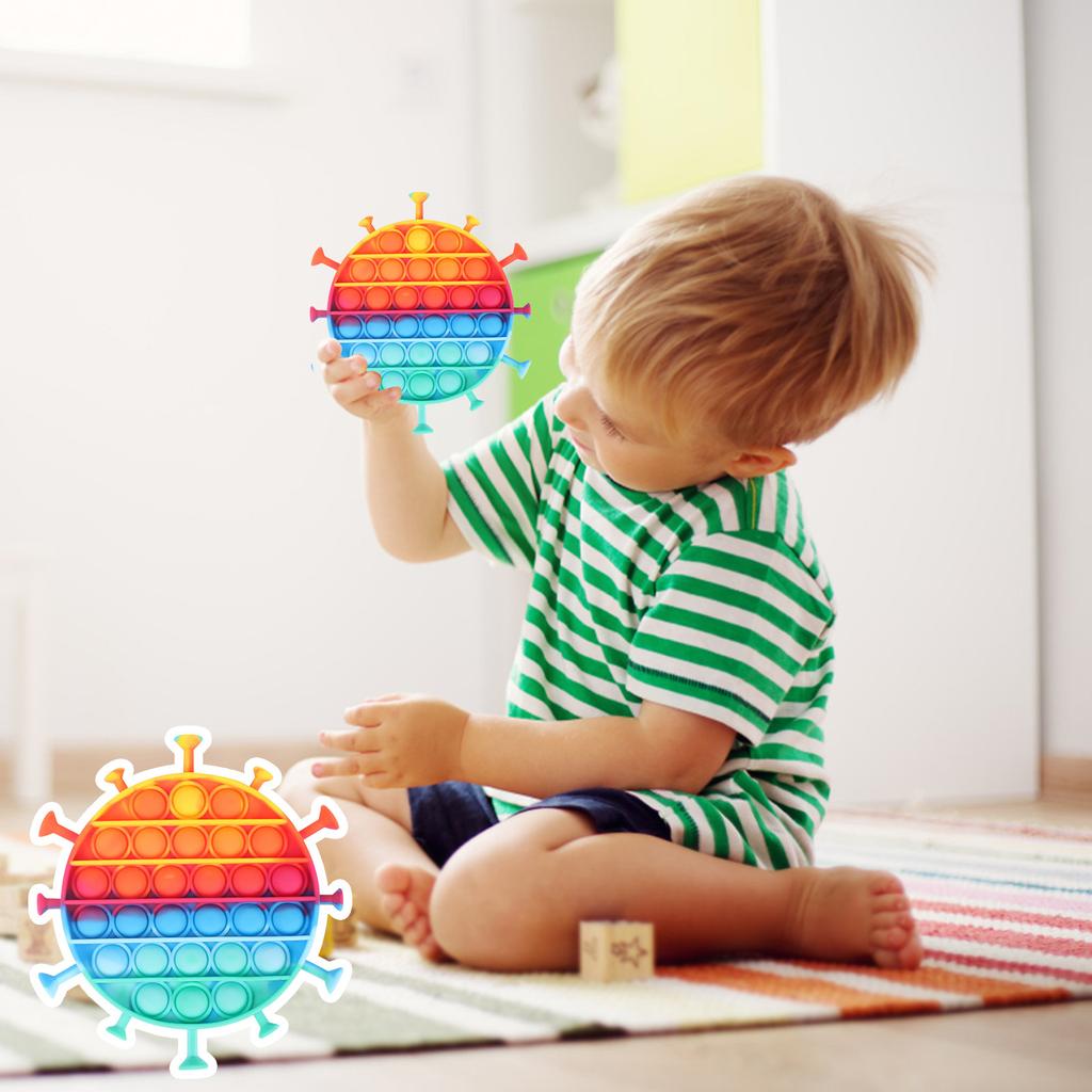 Empurre brinquedos sensoriais de bolha-brinquedos de alívio de pressão de silicone para alívio de estresse