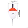 5 Brightly Colored Oval Shaped EVA Foam Fishing Buoys, High Buoyancy for Trout, Catfish, Bass And