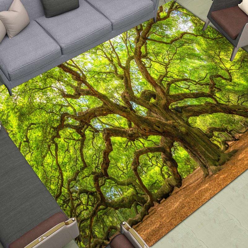 Forest Mountain River Landscape Carpets Bathroom Entrance Mat Kitchen Floor Living Room Corridor Rugs Home Decor Carpet