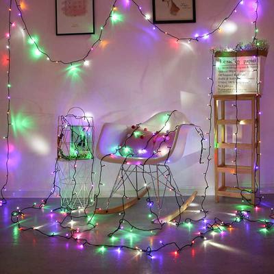LED Light String Stars Fairy Light Black Line Anti Aog Colorful Lights