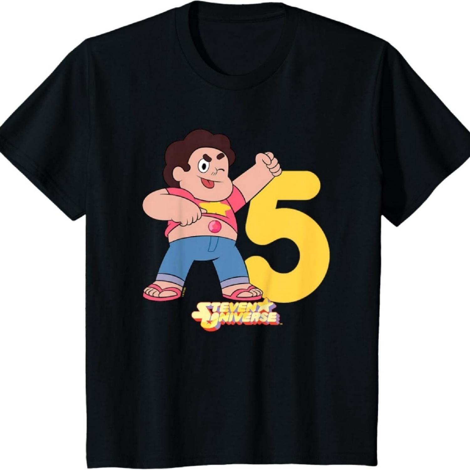 

Kids Steven Universe Star 5th Birthday T-Shirt XXXXXL чорний