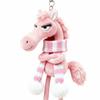 Exquisite Cartoon Horse Keychain Craftsmanship Fantasy Style Pony Plush Doll Pink Stuffed Simulation Horse Toy Birthday Gift