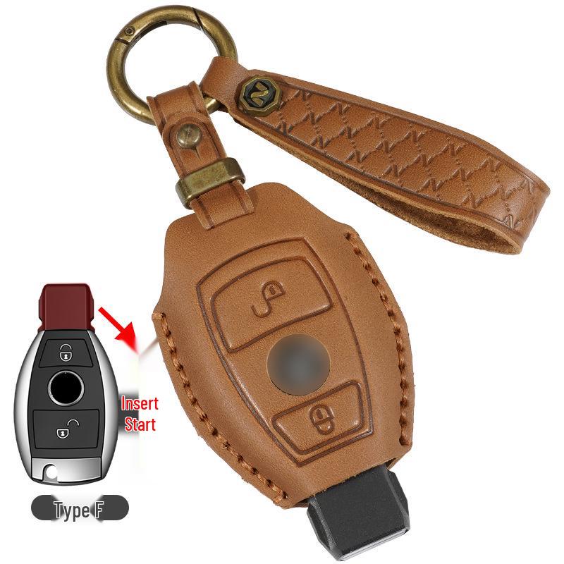 Mercedes-Benz Genuine Leather Key Case for C260L/E300L/GLC300L/A200L/GLE/GLB/GLA Models