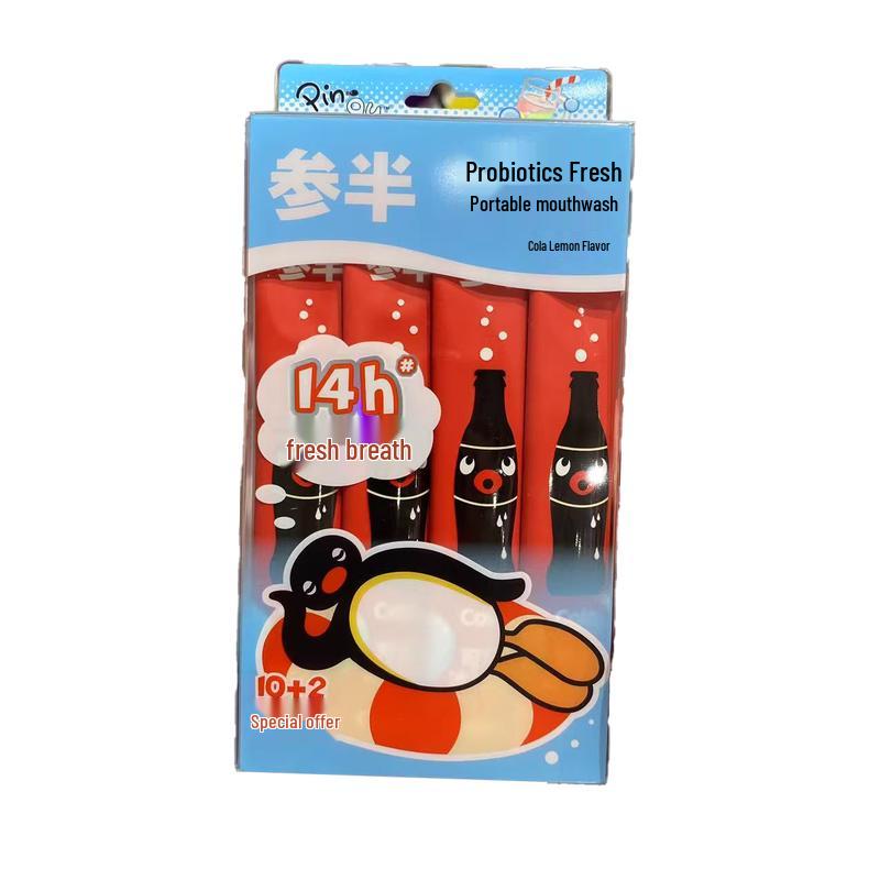

Semi-Probiotic Portable Mouthwash - Pingu Cola Lemon