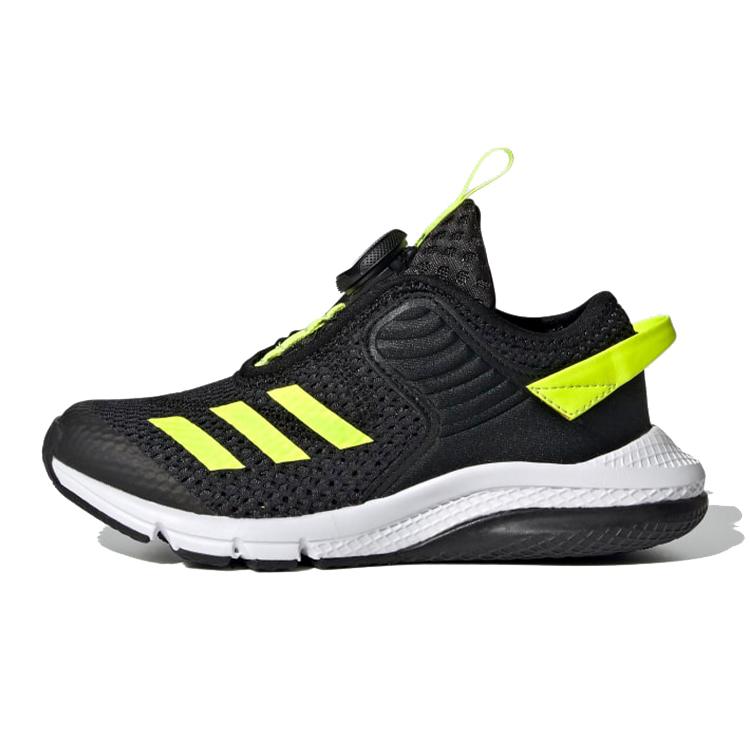 

Adidas Activefle Boa Abrasion Resistant Low top Running Shoes Black Green Kids FY0280 28.5