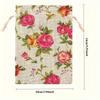 25pcs Rose Burlap Drawstring Craft Bags, Ornament Jewelry Storage Christmas Gift Bag, Scented Sachet, Burlap Tote Bag