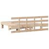 Bed Frame with Headboard Brown 120 x 200 cm Solid Pine Wood