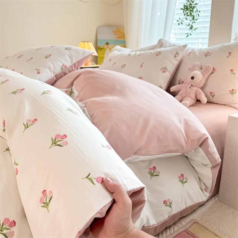 1pc Quilt Cover Floral Style Duvet Cover Single/Double/Queen/King Size Comforter Cover Housse De Couette (No Pillowcase)