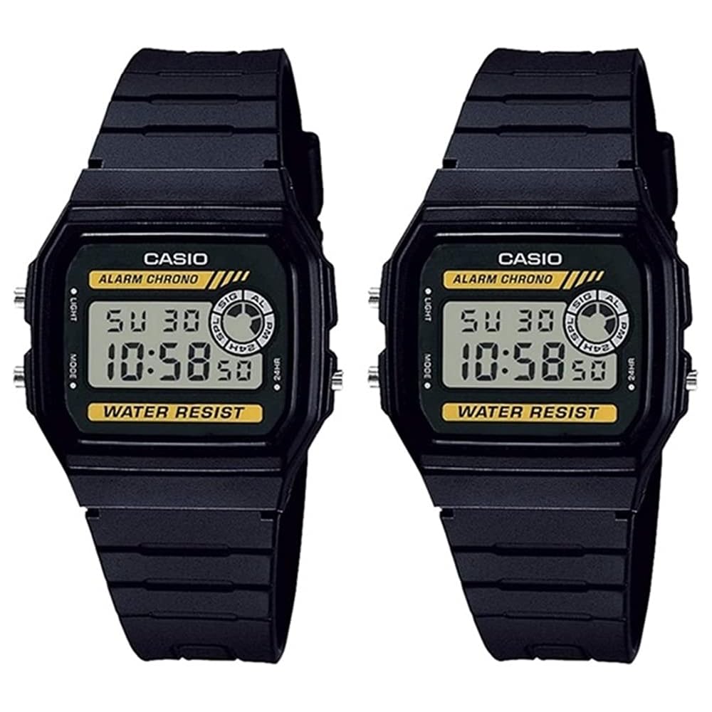 Casio F-94WA-9JFF Цифровые легкие унисекс парные часы для мужчин и женщин