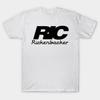 T-shirt Homme Noir Imprimé Rickenbacker Papier de Transfert Sans Découpe Impression Coton Tshirt
