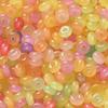 50pcs Glass Imitation Jade Beads Flat Round Spacer Beads Assortments for DIY Necklaces Bracelets Jewelry Making Accessories