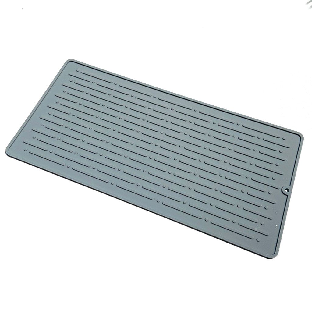 3 Sizes for Counter Draining Durable Heat Resistant Dish Mat Place Mat Cushion Pad Drying Pad