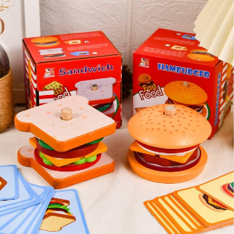 Burger Food Model Toy For Kids