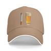 Spring Funny Beer Cigarette Baseball Cap  Outdoor Sports Casual Design Sun Trucker Hat UnisexTeens Sunscreen Snapback Cap
