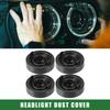 4pcs Universal 80mm Car Headlight Dust Covers LED Headlight Dust Cap