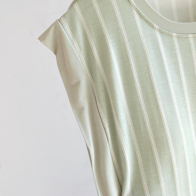 Damen ärmelloses Sommer-Nachthemd aus Modal mit integriertem BH, Große Größen, Lockerer Schnitt, Einteiliges Pyjama-Kleid