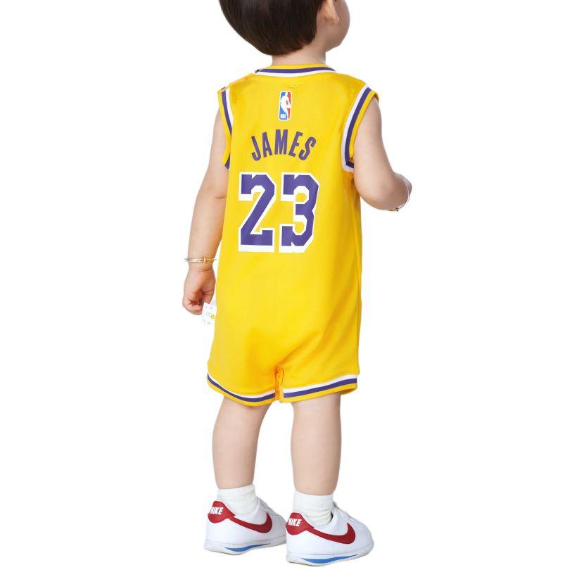 Nike Jumpsuit LeBron James Los Angeles Lakers Amarillo Yellow Infant And Toddler HM3855-728