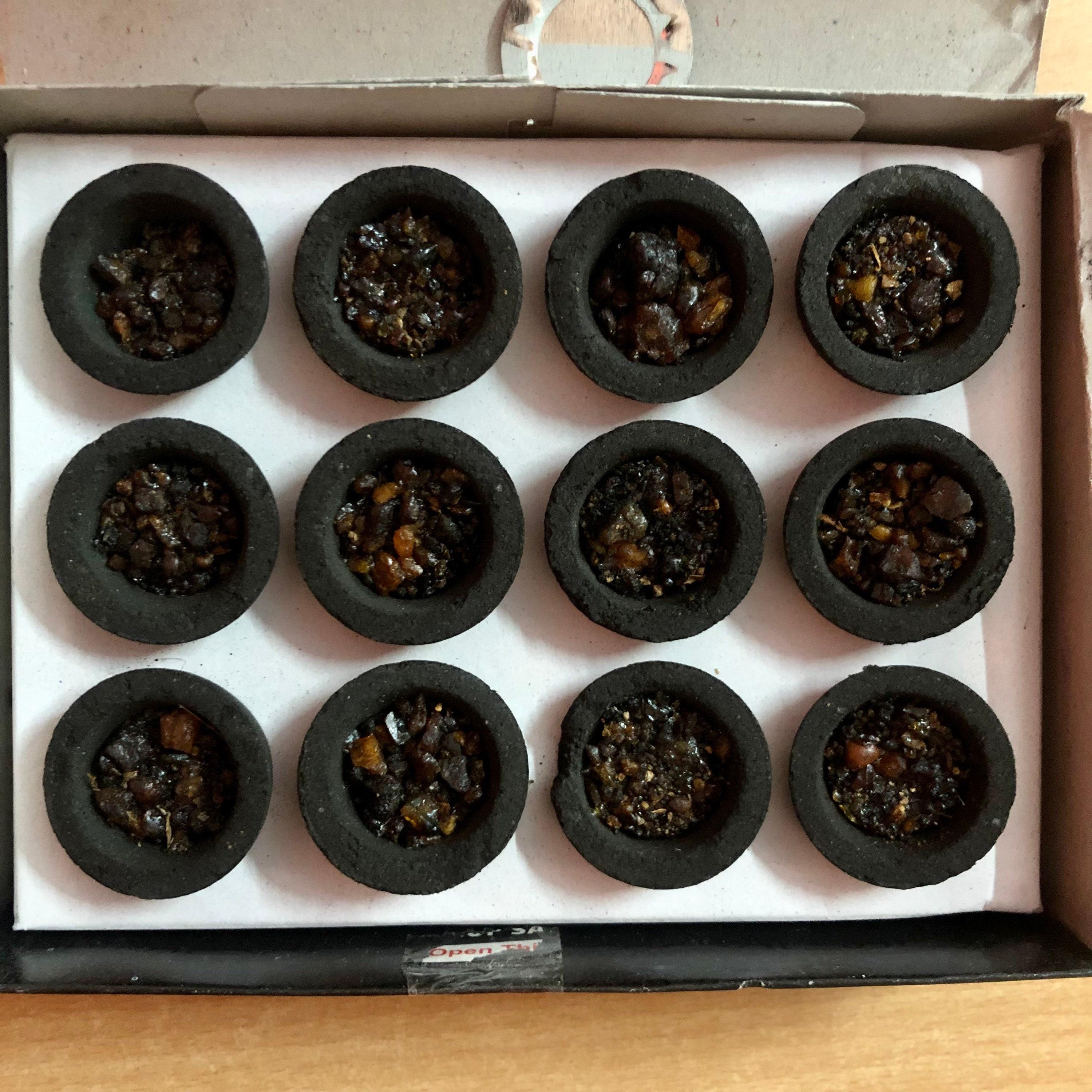 Indian 12 CUPS Sambrani Incense AARADHANA Benzoin Resin Dhoop Dry- meditation puja Handmade Traditionally Free Ship Pack of 1