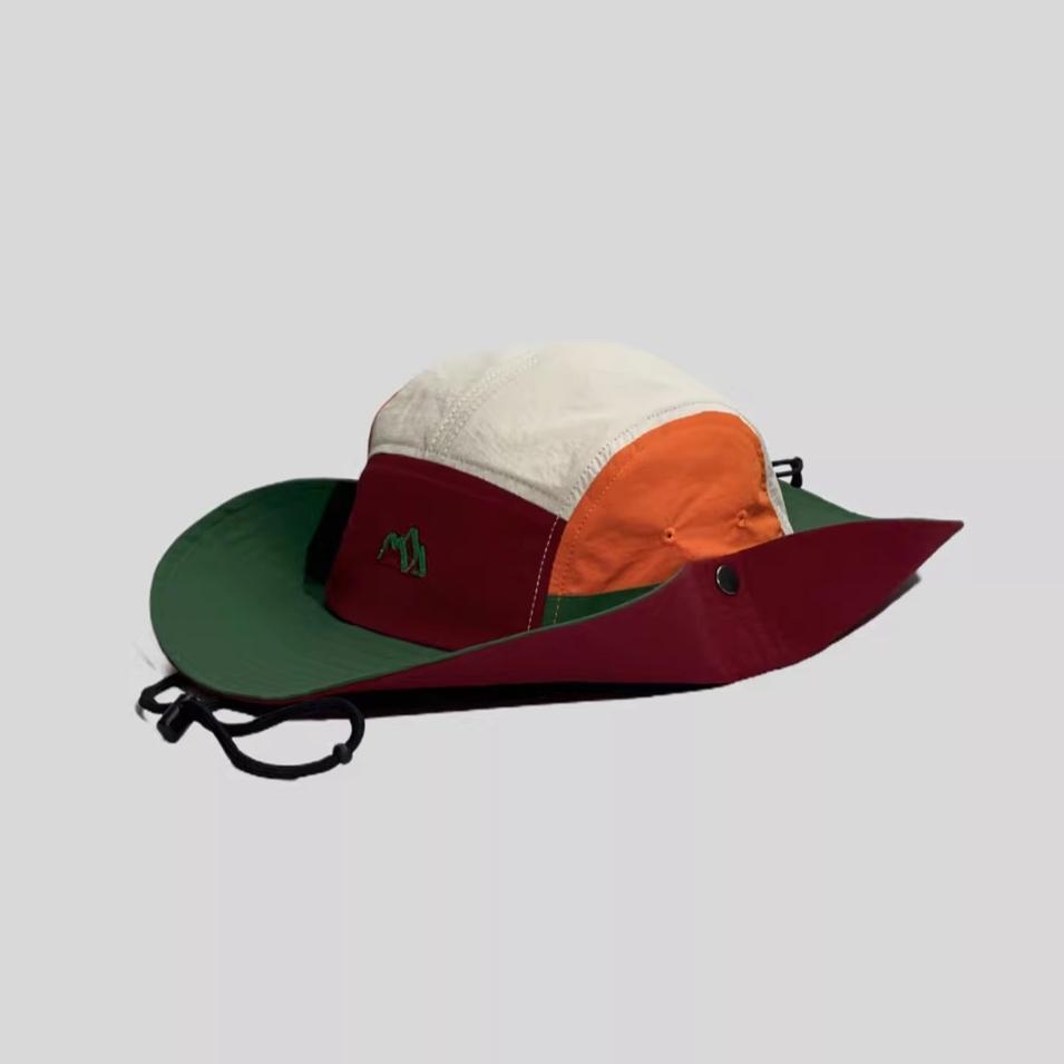 Mountain Color Matching Bucket Hat Outdoor Quick-drying Sun Hat Sun Protection Hiking Camping Basin Hat
