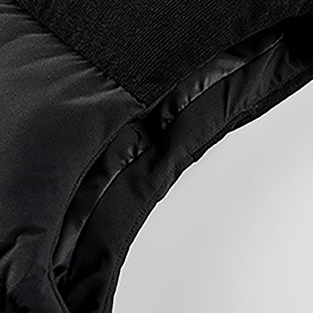 Men's Corduroy Patchwork Zipper Vest Stand Collar Sleeveless Outdoor Casual Warm Vest Jacket