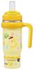 Straw with Direct Sanrio Pompompurin Puffy Balloon Tumbler, 830ml, Insulated, Cold/Hot, Handle, 2-Way, Drinking, Design, STSTB9-A