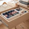 Stable Stacking Bra Drawer Organizer With Cover Socks Storage Box Compartment Organizer  For Socks