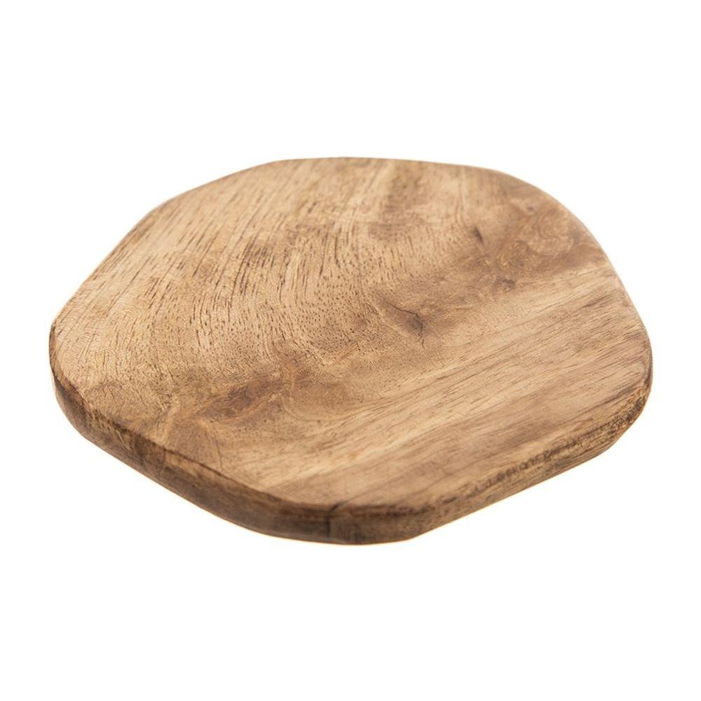Wooden cup coaster MANGO 10 cm
