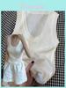 Summer Womens Thin Ice Silk U Neck Knit Sleeveless Tank Top For Casual Wear