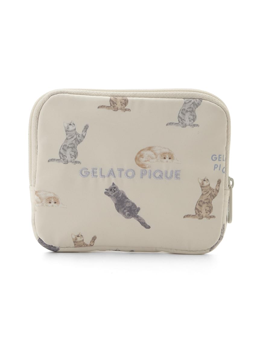 

Кошелек для салфеток с принтом кошки PWGB251660 OWHT [Gelato Pique]
