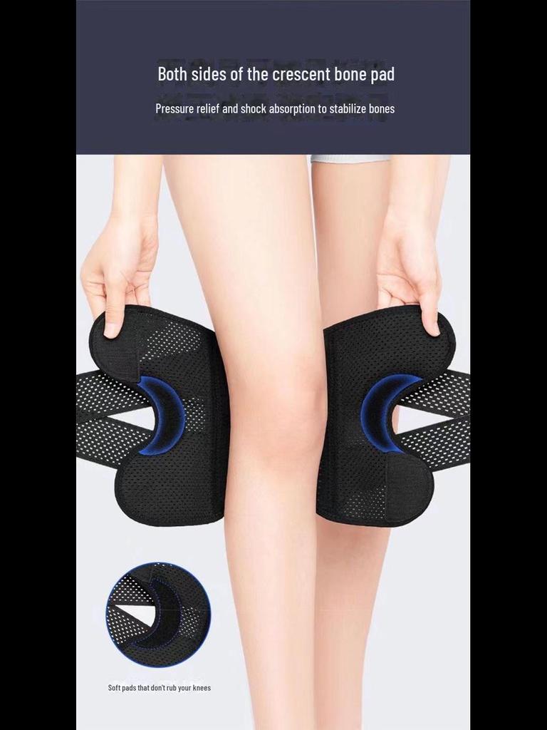Summer Thin Sports Knee Pads for Basketball, Mountaineering, Cycling, and Meniscus Support