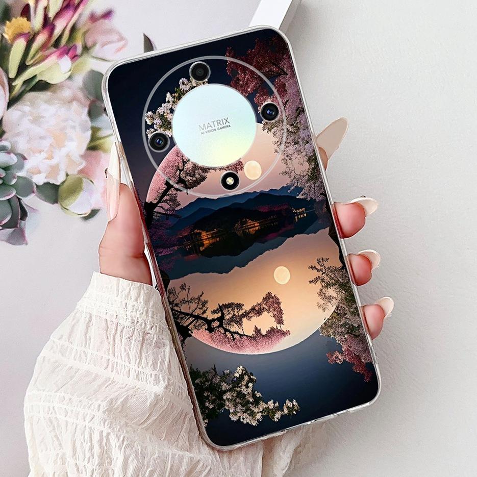 For Honor X9a Case Magic5 Lite Popular Luxury Painted Cover Soft Slim Phone Case For Honor Magic 5 Lite HonorX9a Back Cover Bags