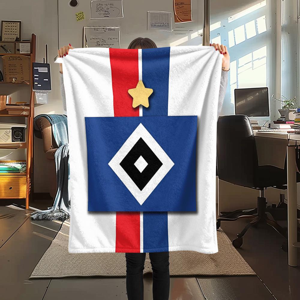 Hamburger SV Flanelldecke, Hohe Qualität, Bequem für alle Jahreszeiten, Heimdekoration, Wärme und Komfort