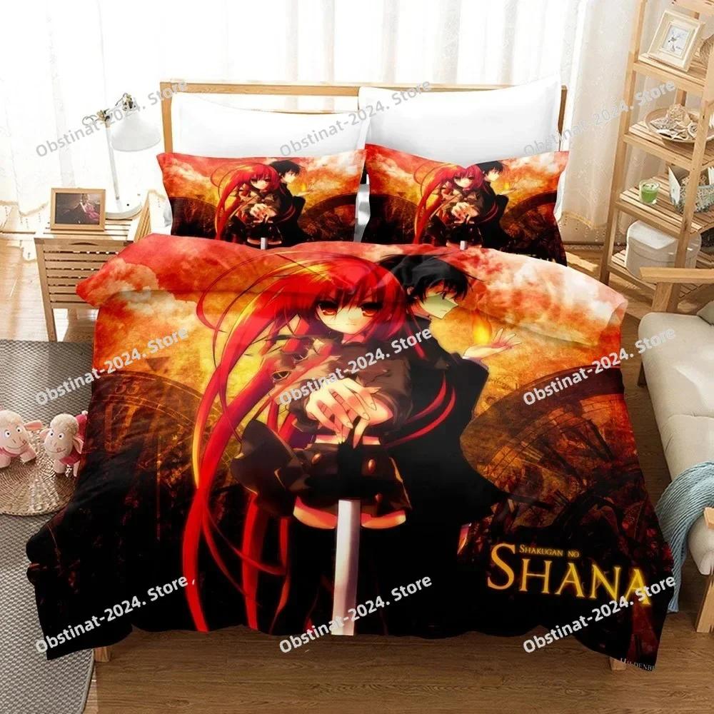 Shakugan No Shana Bedding Set Printed Bed Set With Pillowcase Bed Duvet Cover Soft Single Double Queen Super King Size