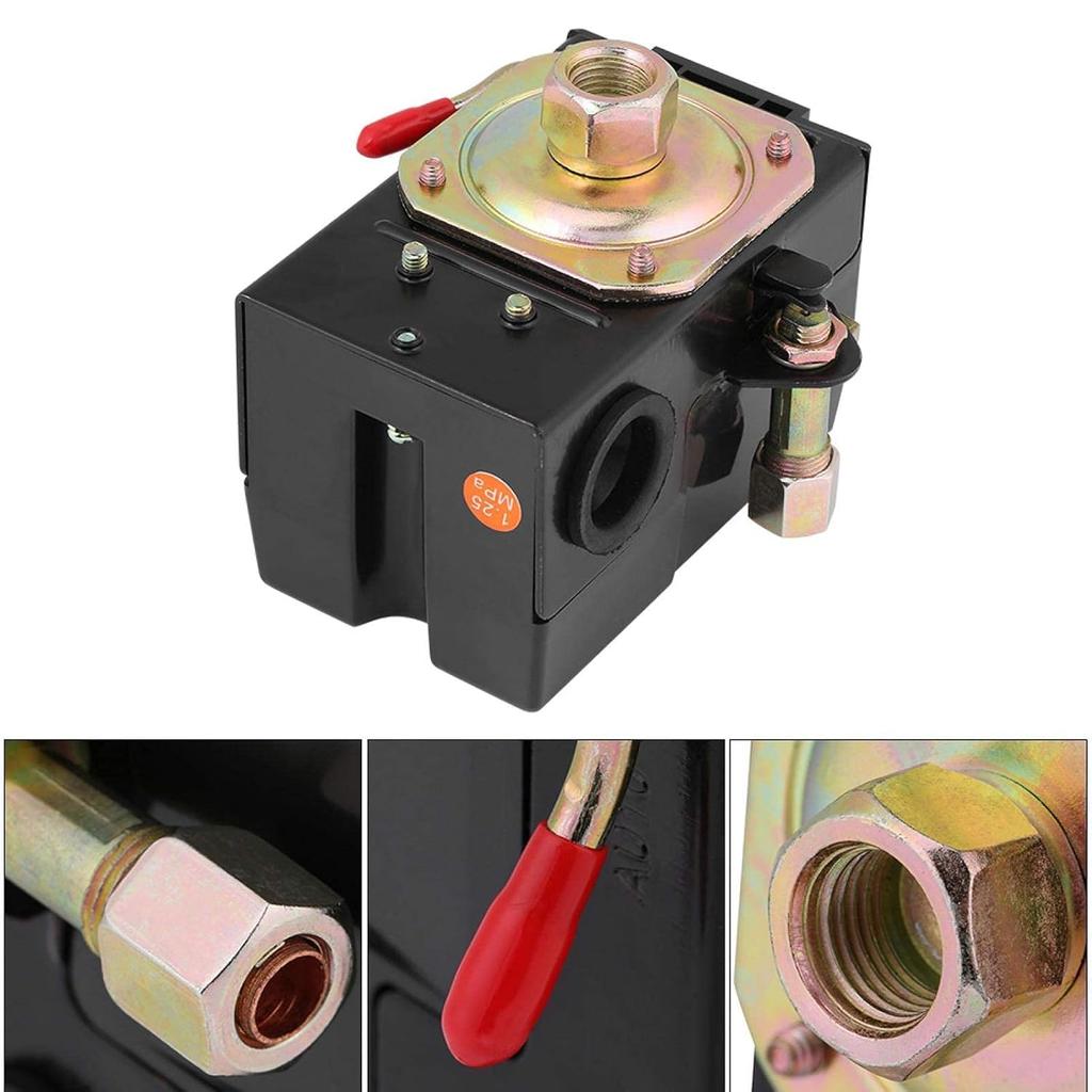 Air Compressor Pressure Switch, 135-175Psi Single Port Pressure Switch Air Compressor Pressure Switch Air Pressure Control Switch Up To 175Psi
