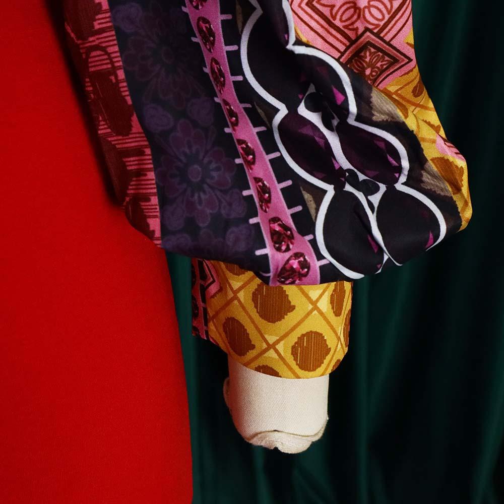 Large Size Women Summer Fashion Printed Patchwork Dress Ladies Elegant One Piece Slit Sheath Dress