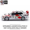 Stock Tuoyi Poprace 1:64 Mitsubishi Evo 4th Generation Iv Rally Champion Car Lancer Flower Car Alloy Model Custom Toys Gifts