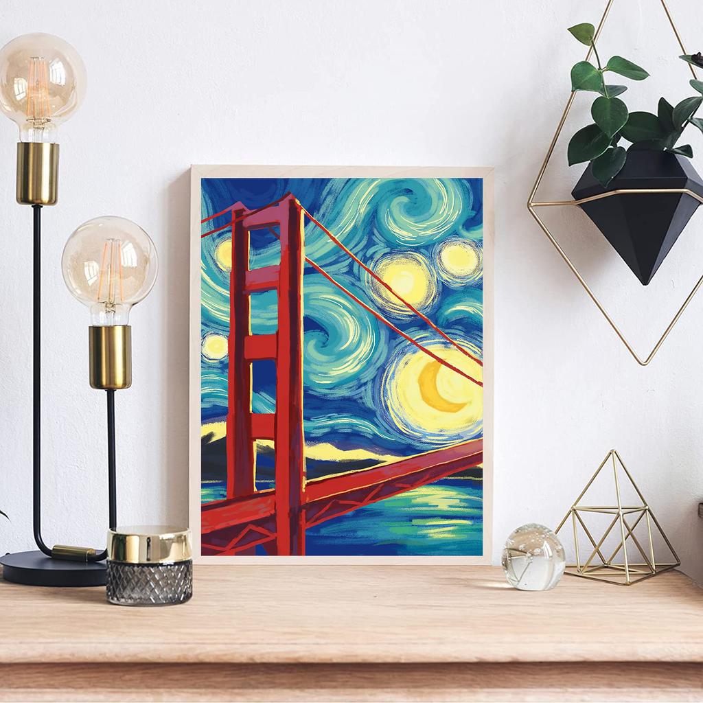 5D DIY Diamond Painting Magical Bridge Cross Stitch Kit Mosaic Diamond Embroidery Rose Full Round Square Drill Home Decoration