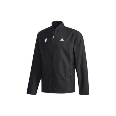 Logo Print Solid Color Stand Collar Jacket Men Jackets Black CV6231